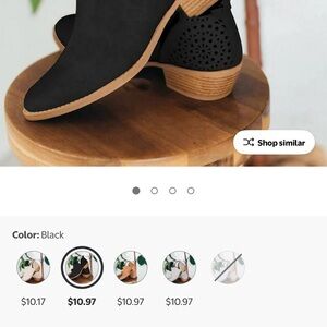 NEW Elegant Black Ankle Boots (purchased from Walmart)